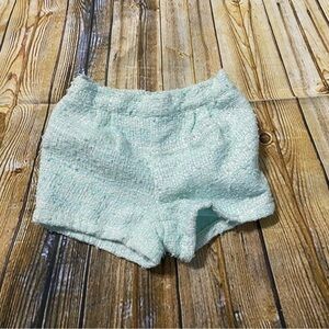 Janie And Jack Spring Gazebo Aqua Green Boucle Shorts